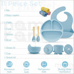 Silicone Baby Feeding Set- 11 piece
