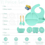 Silicone Baby Feeding Set- 11 piece