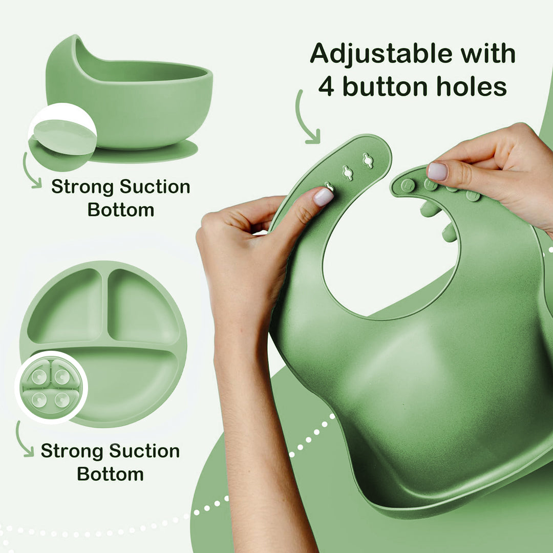 Silicone Baby Feeding Set- 11 piece