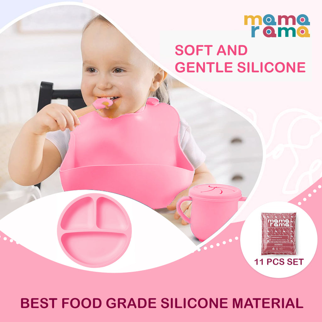 Silicone Baby Feeding Set- 11 piece