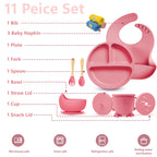 Silicone Baby Feeding Set- 11 piece