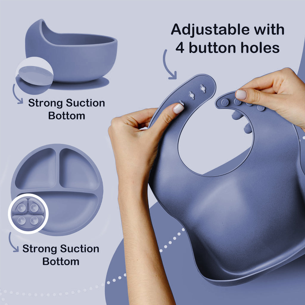Silicone Baby Feeding Set- 11 piece