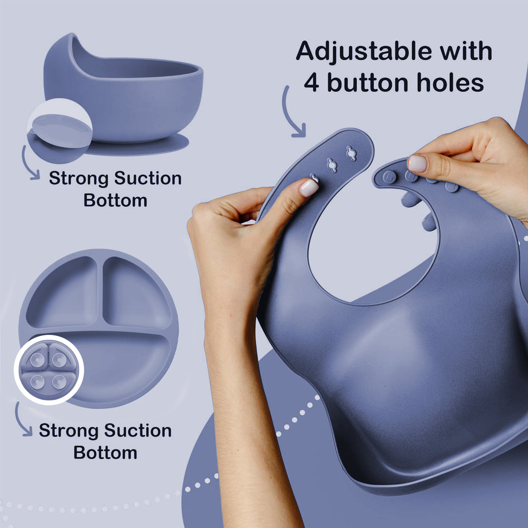 Silicone Baby Feeding Set- 11 piece