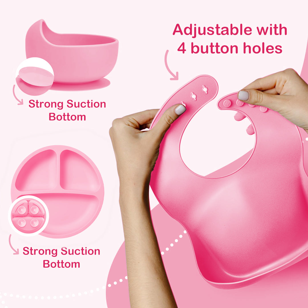 Silicone Baby Feeding Set- 11 piece