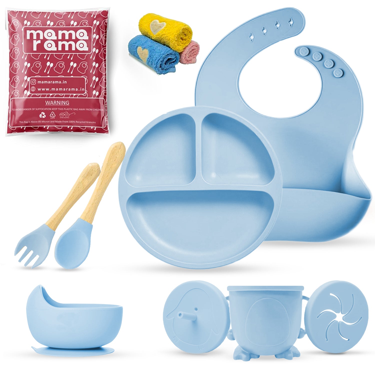 Silicone Baby Feeding Set- 11 piece