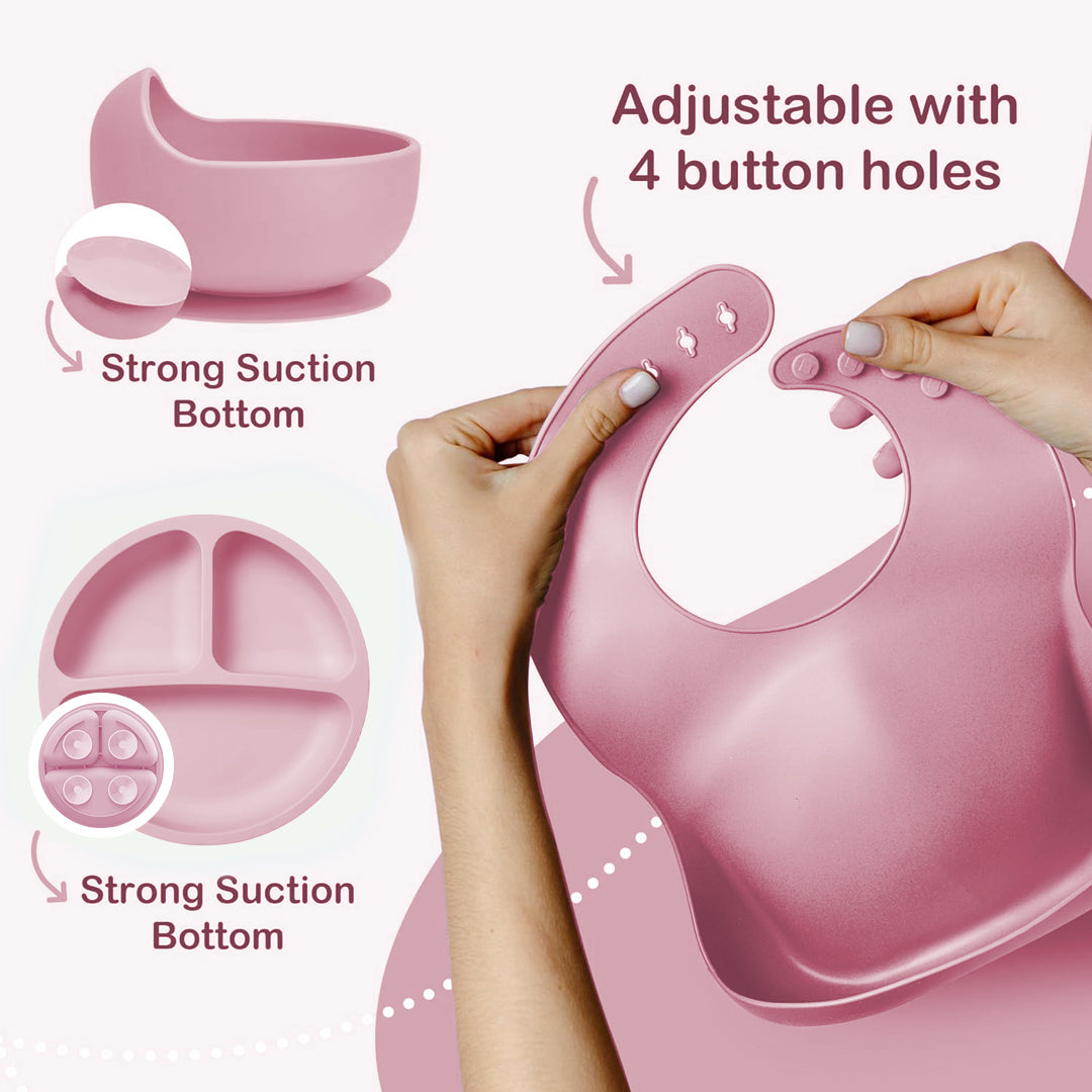 Silicone Baby Feeding Set- 11 piece